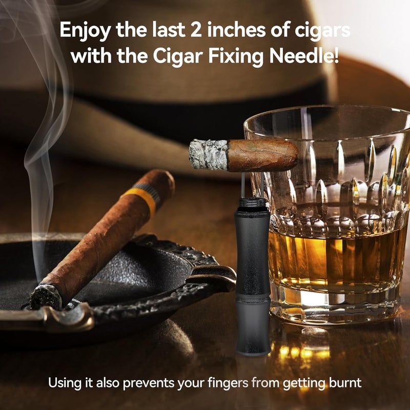 CaLeQi Cigar Punch, Cigar Draw Enhancer Nubber and Cigar Punch 3 in 1 The Cigar Punch for All Cigars is a Practical and Essential Cigar Accessories for Cigar Lovers - Image 4